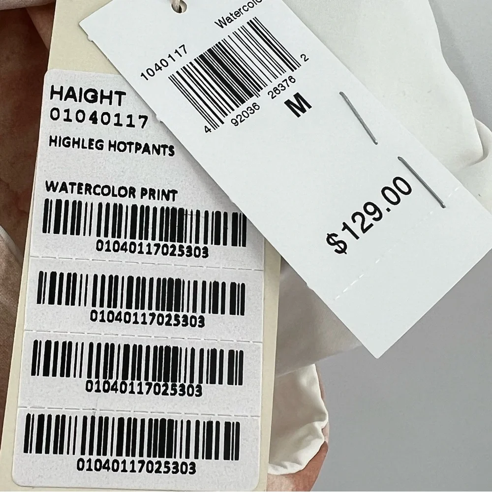 HAIGHT. NWT Mah Highleg Hotpants Bikini Bottom in Watercolor size Medium Revolve